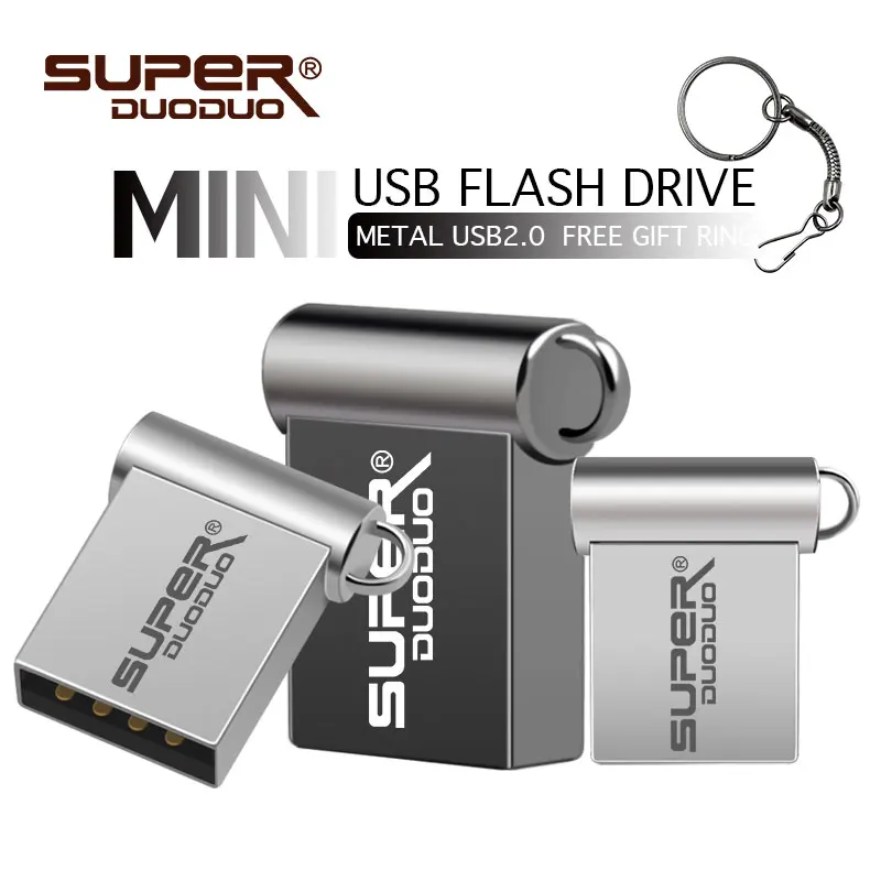 Горячая Распродажа usb флеш-накопитель 32 ГБ 4 ГБ 8 ГБ супер мини металлический 16 ГБ флеш-накопитель 64 ГБ usb 2,0 флеш-накопитель cle usb