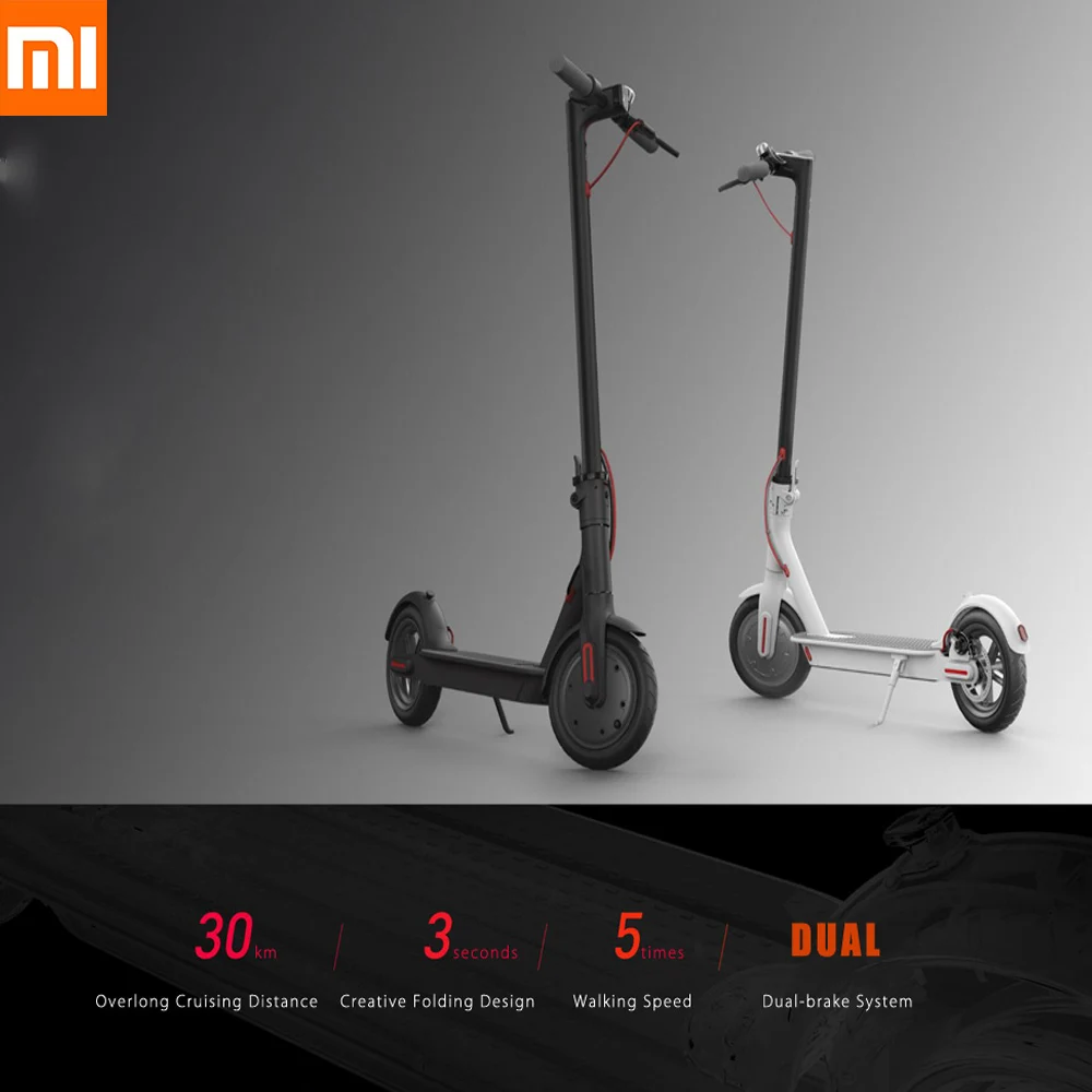 

100% Original Xiaomi M365 Electric Scooter Adult Longboard Hoverboard Skateboard 2 Wheel Ultralight 30KM Mileage Smart Scooter