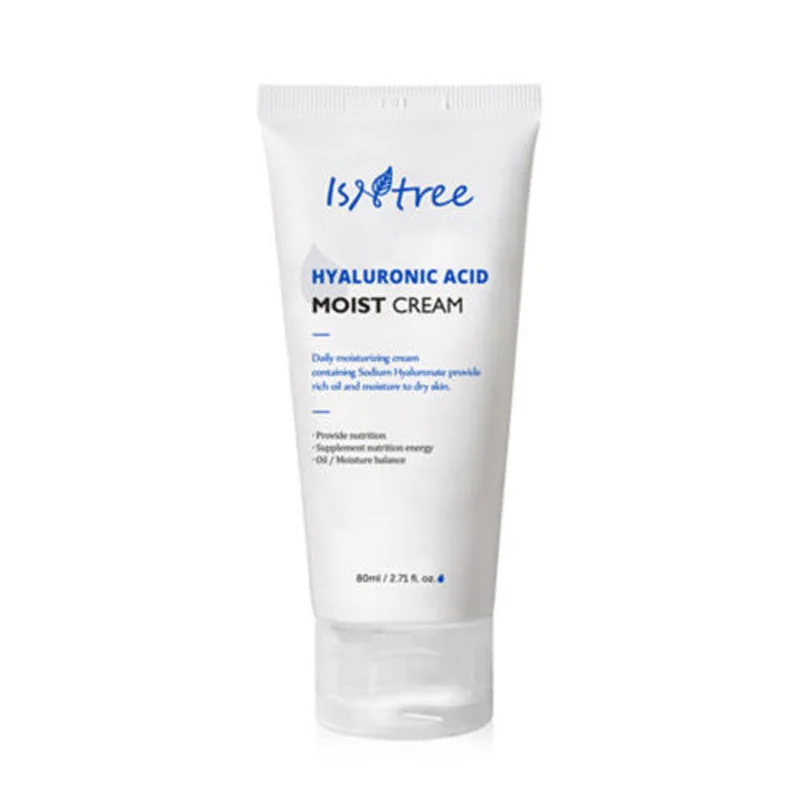 

Isntree Hyaluronic Acid Moist Cream 80ml Intensive Moisturizing Serum Shrink Pore Face Skin Repair Facial Care Korea Cosmetics