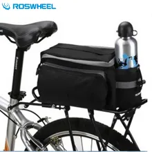 ROSWHEEL Carbon Fiber Leather Saddle Bag Waterproof Accessories Rear RainCover Bag Volume 10-25L Bicycle Bike Cycling Bag