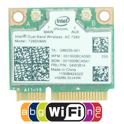 7260HMW Dual Band 867 M, Wi-Fi+ BT 4,0 Wlan Card беспроводная сетевая карта Intel 7260 AC для IBM lenovo Thinkpad S440 S540 E440 E540 K4350 K4250 B5400 M5400