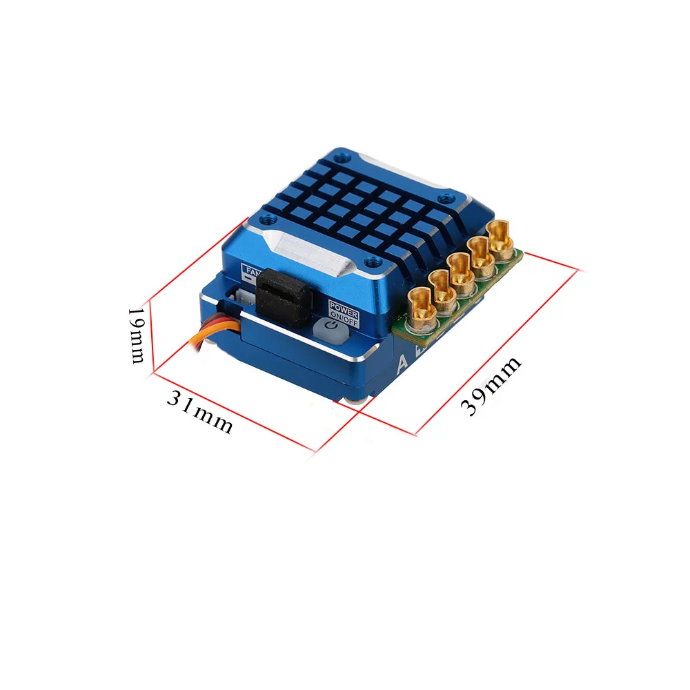 SkyRC TS120 120A 2-3S LiPo батарея бесщеточный сенсорный/сенсорный ESC с 6 В/3A BEC для 1/10 1/12 внедорожных 1/10 1/8 автомобилей