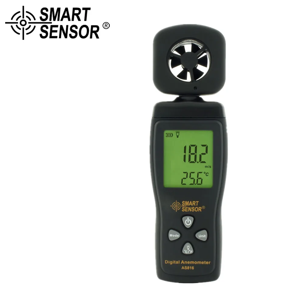 

SMART SENSORMultifunctional anemometer wind speed meter Air Velocity Gauge diagnostic-tool Temperature Measuring handheld sensor