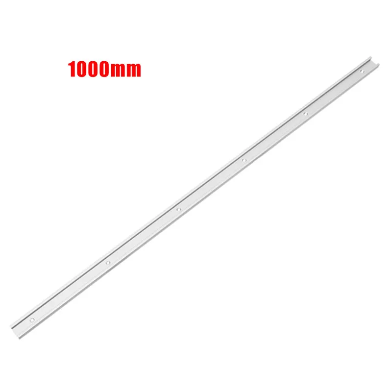 1pc Silver T-tracks Aluminum Slot Miter Track Jig Fixture for Router Table Bandsaws Mayitr Woodworking Tool Length 1000mm 1pc 300mm length aluminum alloy t track router table saw woodworking t slot with anti corrosion