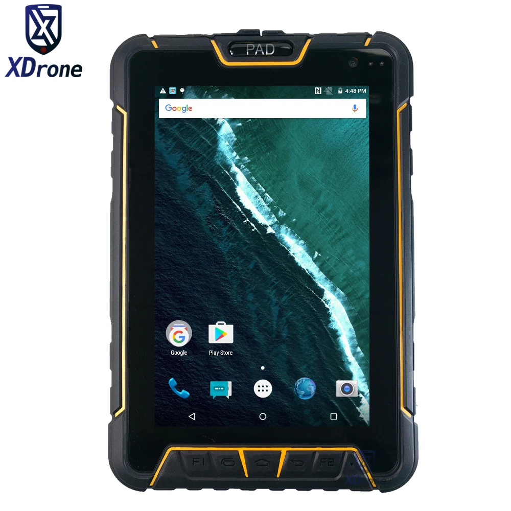 Фарфор Прочный водонепроницаемый планшетный ПК 7 "1280x800 Android 5,1 3 ГБ Оперативная память 4 ядра UHF HF LF RFID 4G LTE GNSS gps NFC QR 2D сканер