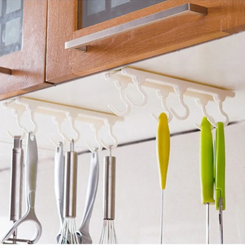 Practical Kitchen ceiling hook with 6 hooks Desk Cupboards