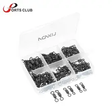 Lixada 150 шт./лот Аксессуары для рыбалки 2#3,#4# Вертлюги для рыбалки поворотный прочные крепежные кольца