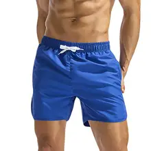 Мужские дышащие шорты больших размеров, однотонные пляжные шорты для плавания, тонкая одежда, летние мужские пляжные шорты, хлопковые мужские шорты