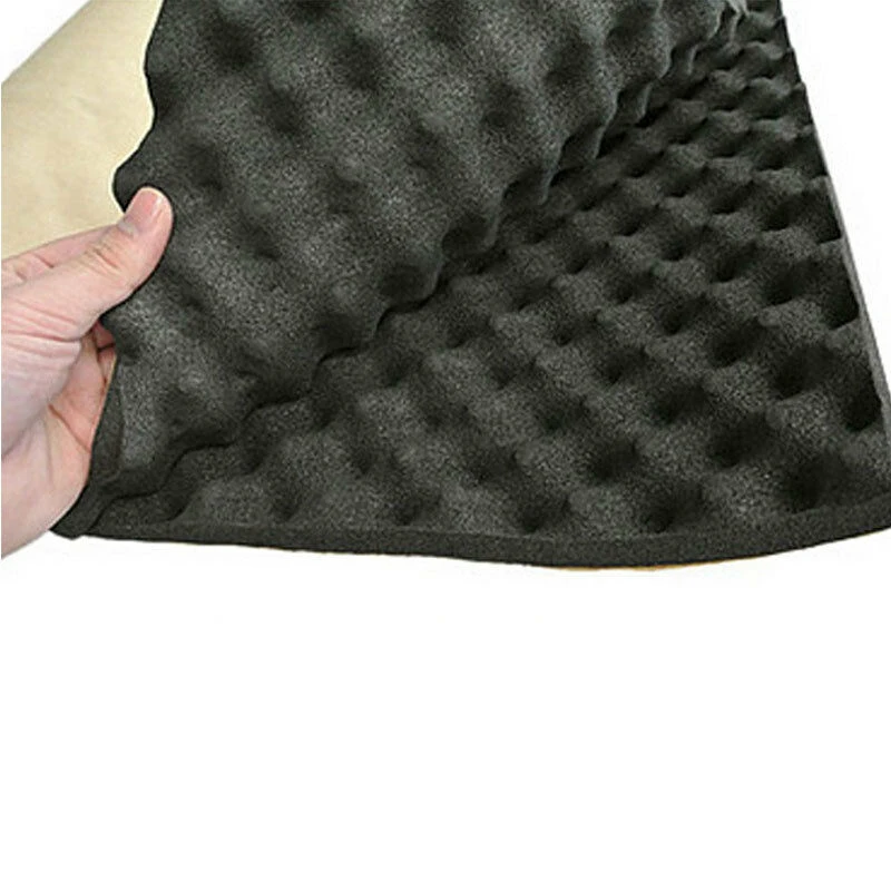 

Foam Noise insulation Mat Black Proofing Pad Acoustic Carpet Dampening 50*50*2cm High quality