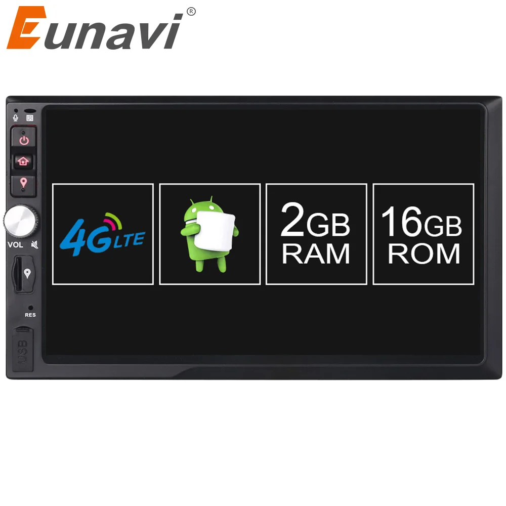 Eunavi 2din 7 android 6 0 7 1 font b Car b font Multimedia Player font