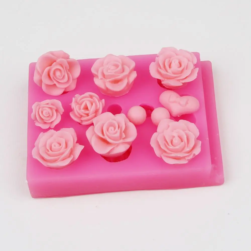 

3D decorative Flower baking cake Mold Silicone Soap Making Mold