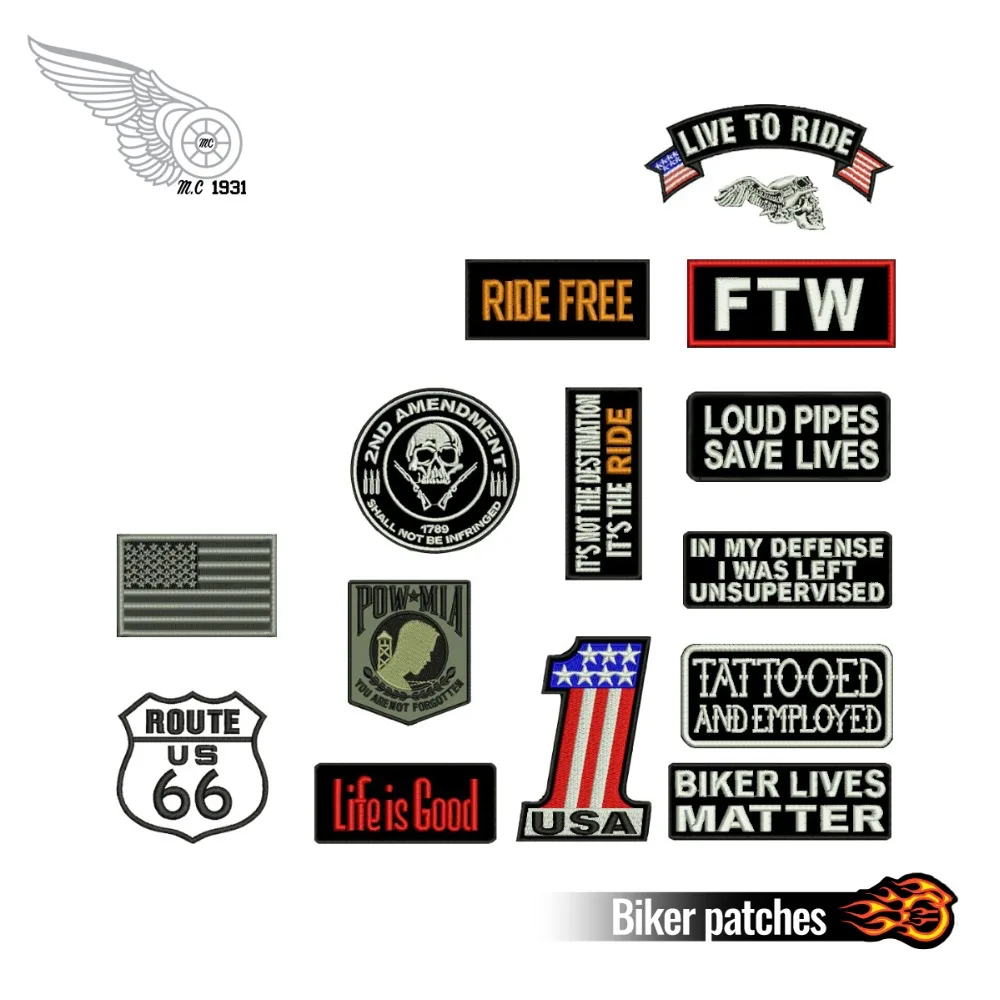 Ecusson Patch Live to Ride @ Kustom Factory