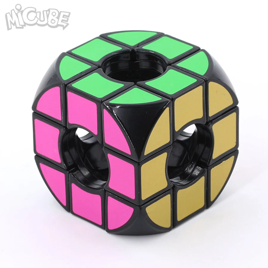 Micube округлый пустотный pillованный куб 3x3x3 скоростной куб Cubo Magico развивающие игрушки волшебные кубики головоломка черный/белый - Цвет: Black