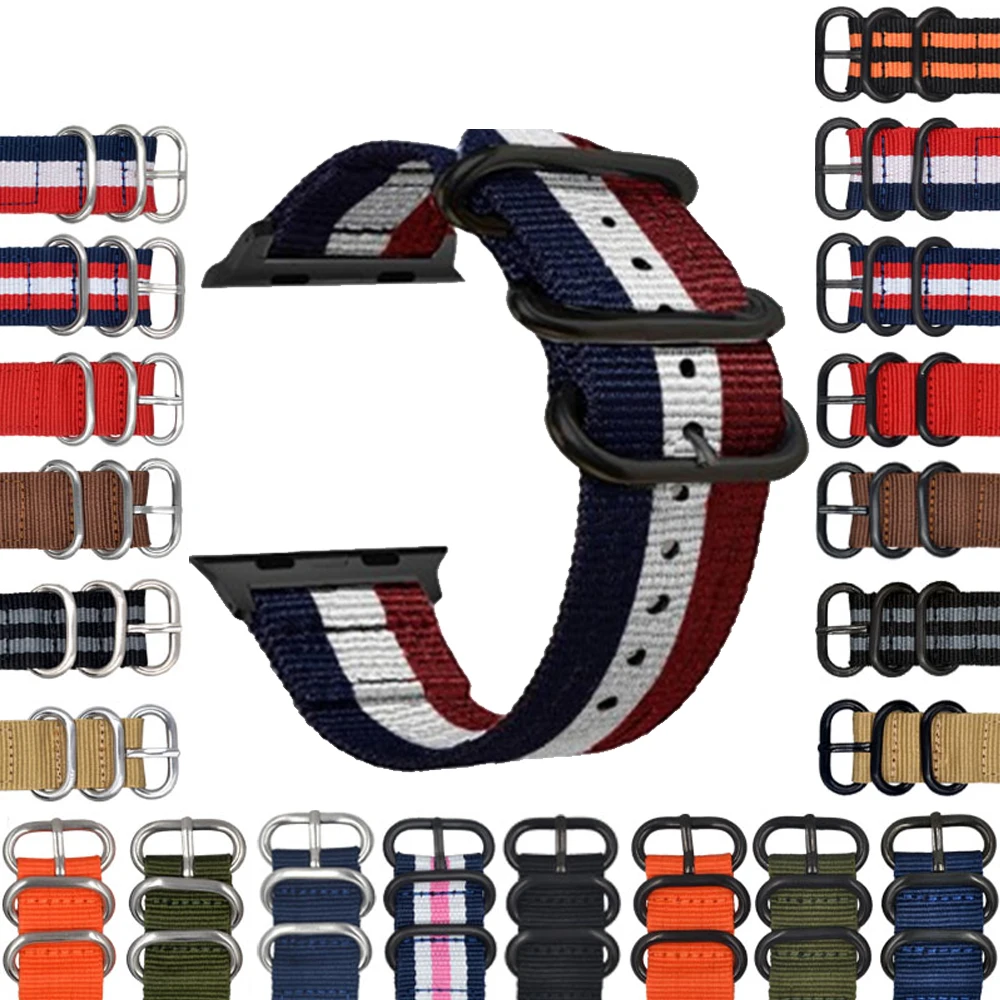 

Nylon Sport strap for Apple watch band 4 44mm 40mm Aple watch correa 42 mm 38 mm Watchband Bracelet iwatch Series 4/3/2/1