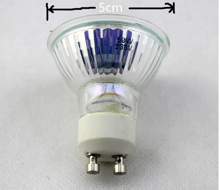10Pcs/Lot 220v GU10 50w Halogen Spot Light 110V 220V 230V 35W 50W