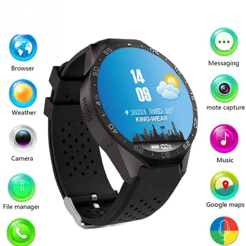 

New KW88 3G Smartwatch Phone Android MTK6580 Bluetooth Quad Core 1.3GHZ