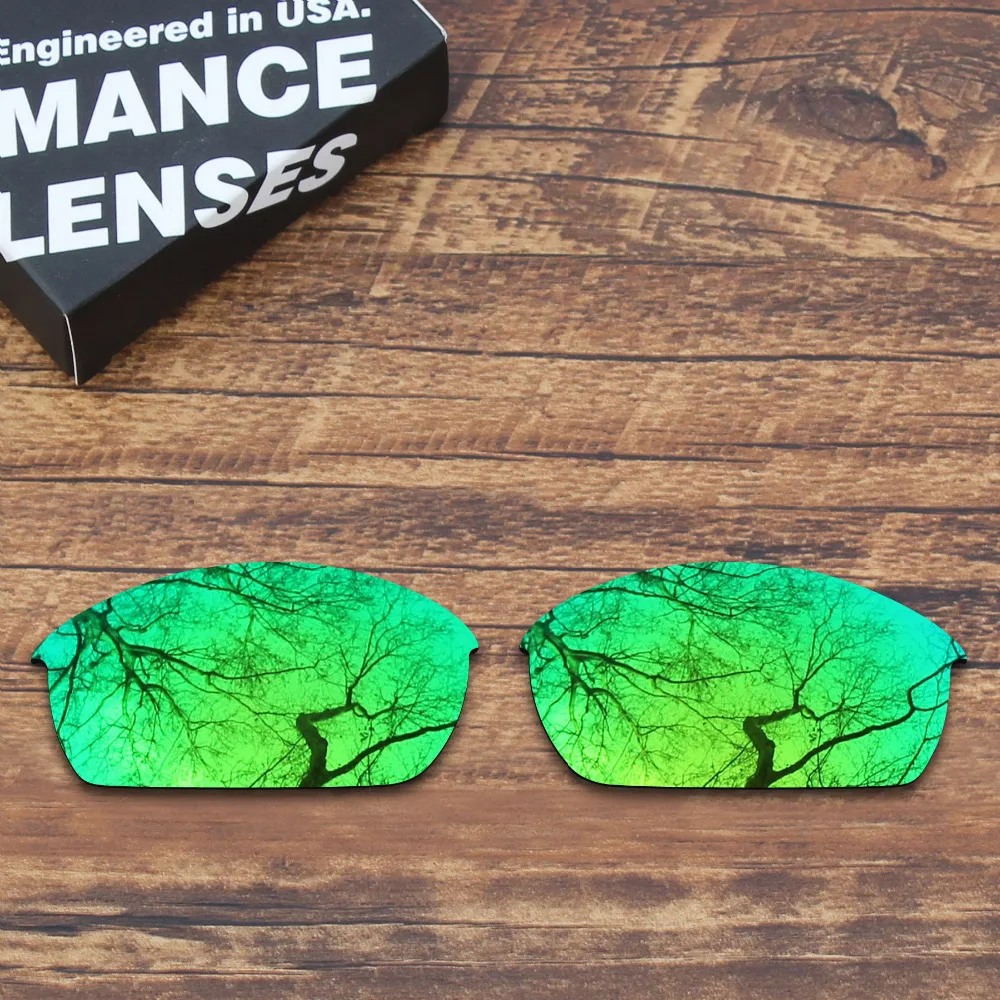 ToughAsNails Поляризованные замены линзы для бронежилет солнцезащитные очки Oakley зеленый зеркальные(объектив только