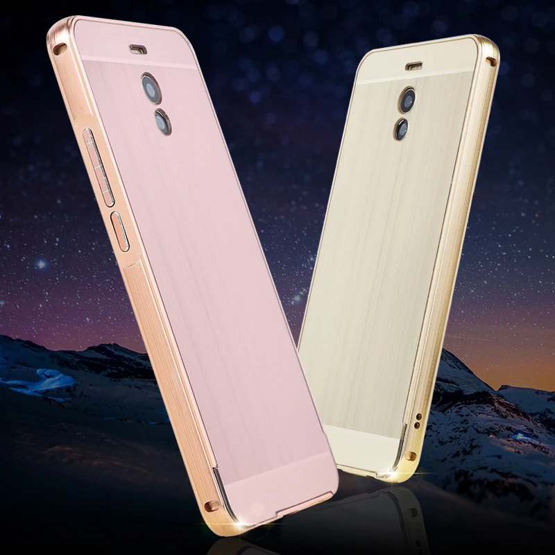 

For Meizu M6 Note Case Brushed Back Cover Hard Case with Plating Metal Frame Case for Meizu M6 Note Meilan Note 6 Case 5.5''
