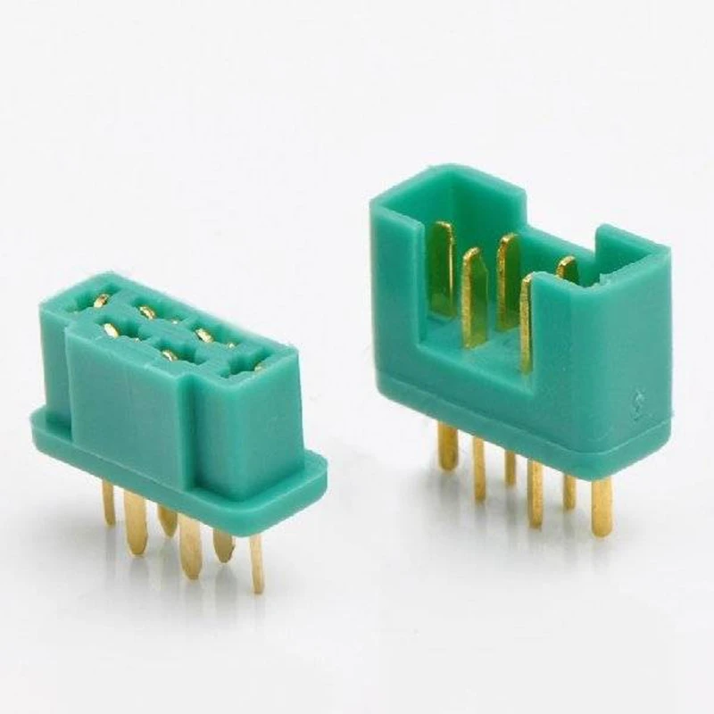 

10pcs 6 Pin MPX Plug Real Gold Plating Terminal Male 16*7*11mm & Female 14*6*8.5mm