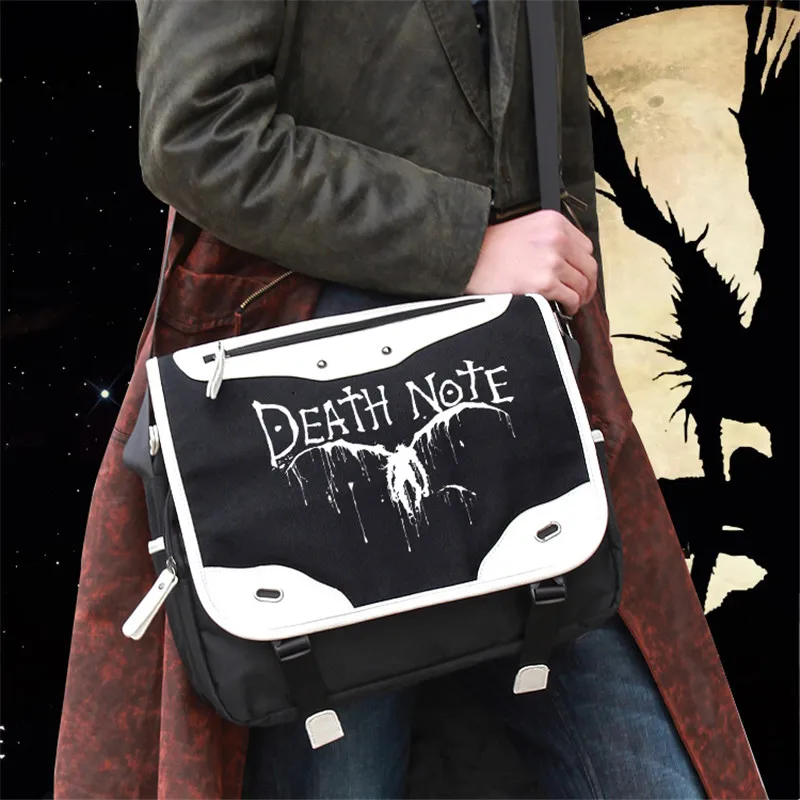 Школьная сумка через плечо с логотипом аниме Death Note|fashion shoulder bags|shoulder bagsbag fashion |