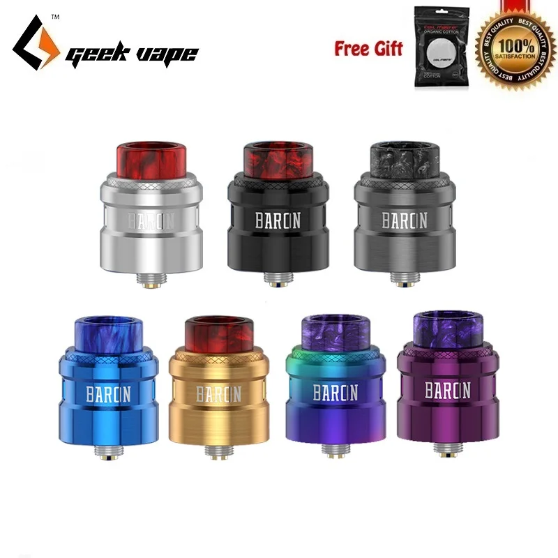 Geekvape Baron Squonk RDA Vape Tank 24 мм fit 510 поток коробка мод Vs Drop Dead электронные сигареты