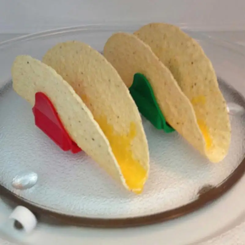 

12pcs Restaurant Mini Wave Shape Stand Tacos Holder Durable Lightweight Bar