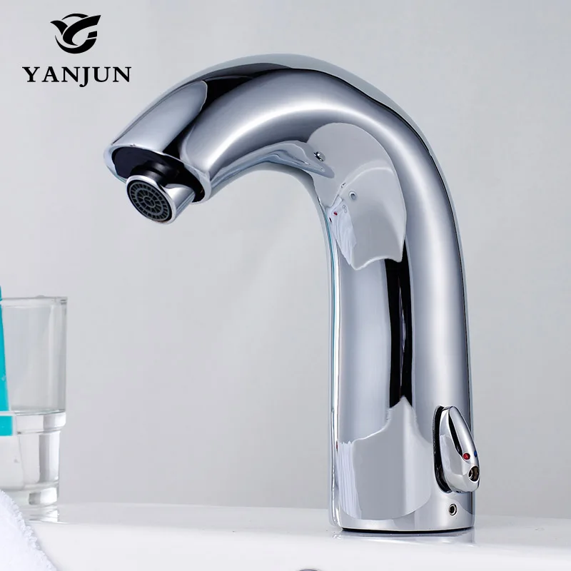 Yanjun Automatic Sensor Faucet Infrared Inductive Basin Faucets Water saving Tap Brass Chromed