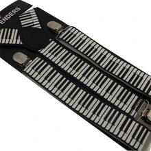 3,5 см, широкие мужские подтяжки на клипсах, y-образная задняя часть, регулируемые подтяжки с принтом пианино, подтяжки для мужчин