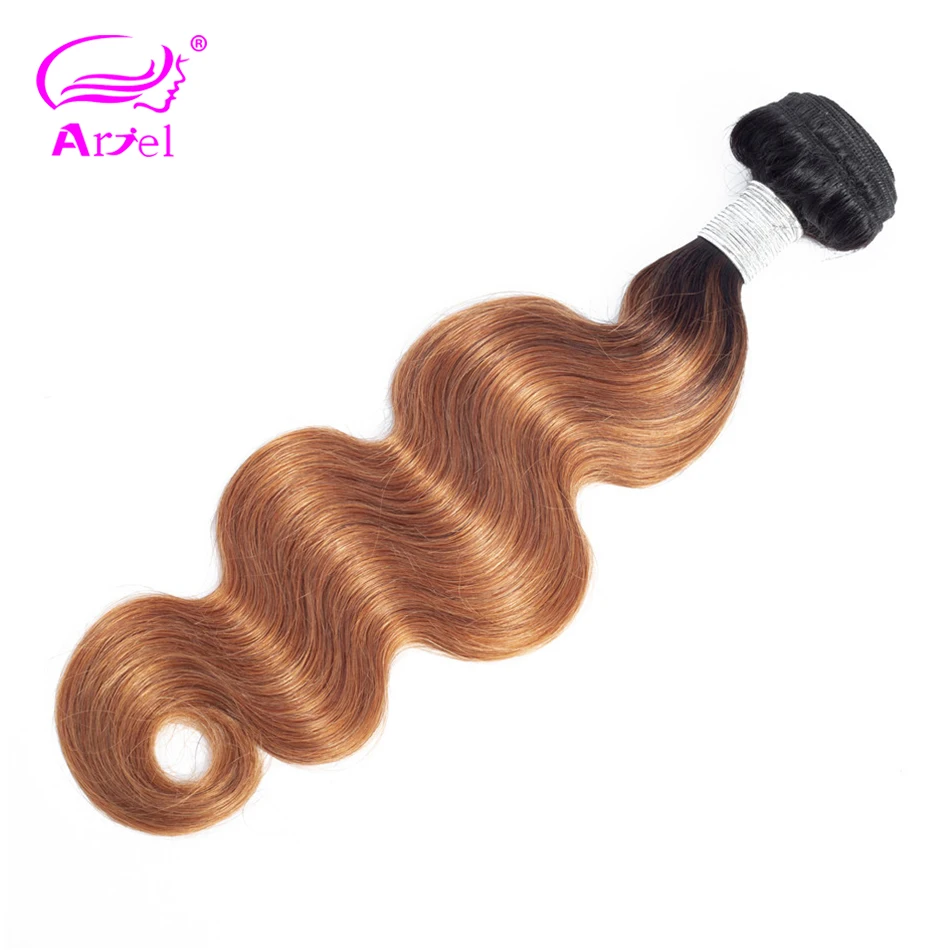 Ariel Ombre Malaysian Hair Straight Hair Bundles 1 Pc 1b 30 Brown