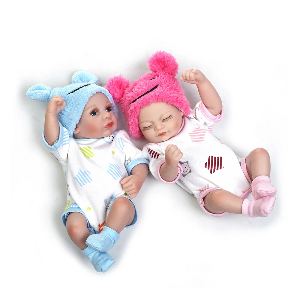 Новая кукла новорожденного ребенка игрушки дешевые slicon reborn Детские куклы мини-близнецы оптовая продажа подарок Bonecas Рождество милый