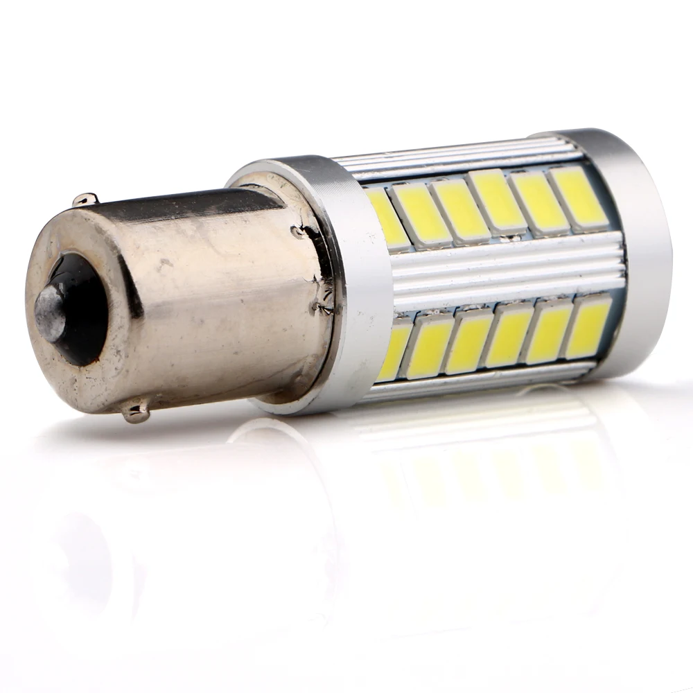 YM E Bright 20 шт S25 P21W 5730 33 SMD 1156 BA15S 12V 24V Авто LED Сигнал поворота Обратные огни 900Lm белый