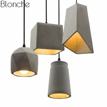 Vintage Pendant Lamp Led Cement Hanging Light for Restaurant Home Living Room Decor Lighting Industrial Loft Fixtures Luminaria Vintage Pendant Lamp Led Cement Hanging Light for Restaurant Home Living Room Decor Lighting Industrial Loft Fixtures Luminaria