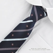 Милая женская японская форма JK шейный галстук Классическая Корона темно-синий галстук Лолита элегантный дизайн косплей