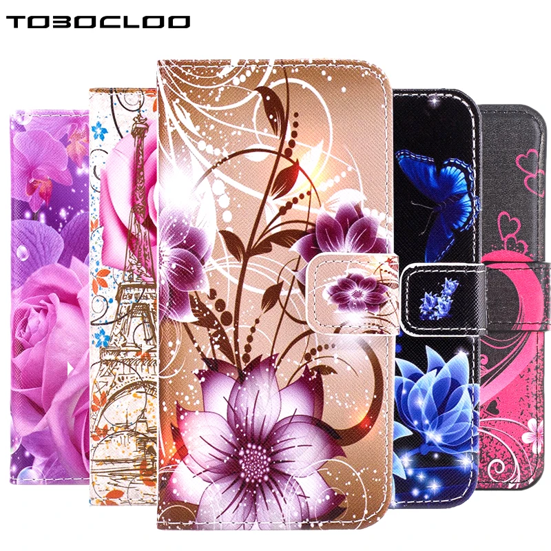 Кожаный чехол книжка TOBOCLOO с подставкой для Samsung Galaxy S6 S7 edge S8 Plus J3 J5 J7 J2 Prime A3 A5 A7 2017 2016
