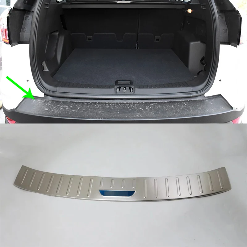 

Car Accessories Interior Decoration Stainless Steel Rear Outer Bumper Protector Plate Cove For Ford Kuga/Escape 2017 Car Styling