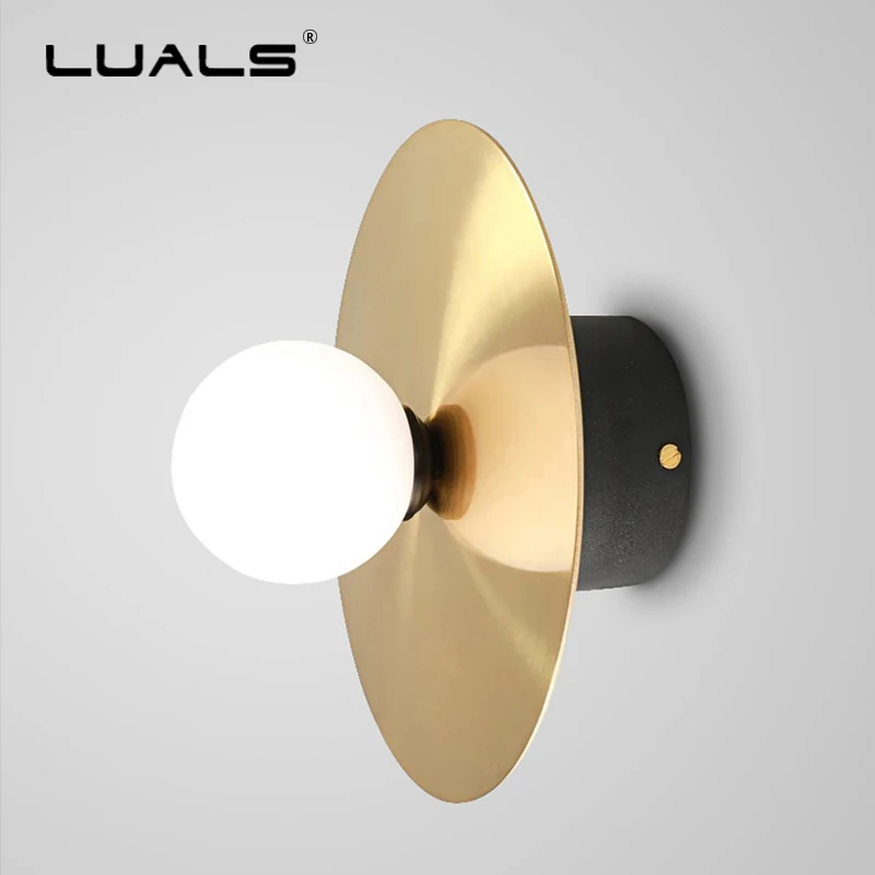 

LOFT Wall Lamp Post-Modern Wall Lights Luxurious Copper Body Wall Lamps Living Room Bedroom LED Light Fixture Art Deco Lighting