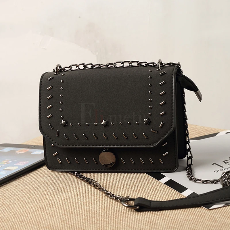 Elimetis Women Brand Shoulder Bags For Women 2018 Chains Designer Messenger Bag Female Ladies PU Leather Crossbody Bags          (10)