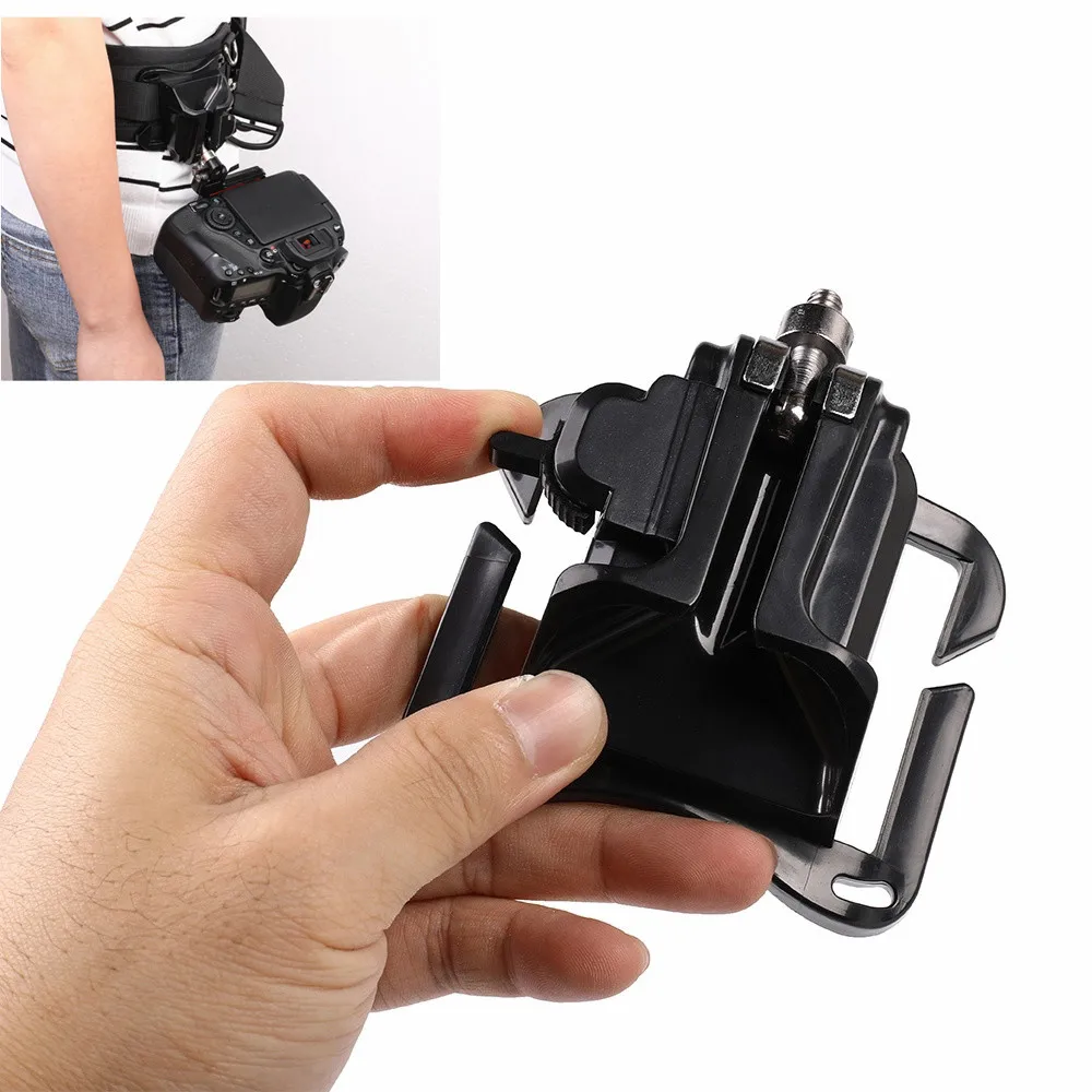 

Quick Release Camera Waist Band Belt Buckle Mount Hanger Sling Clip Holster for SLR DSL Camera