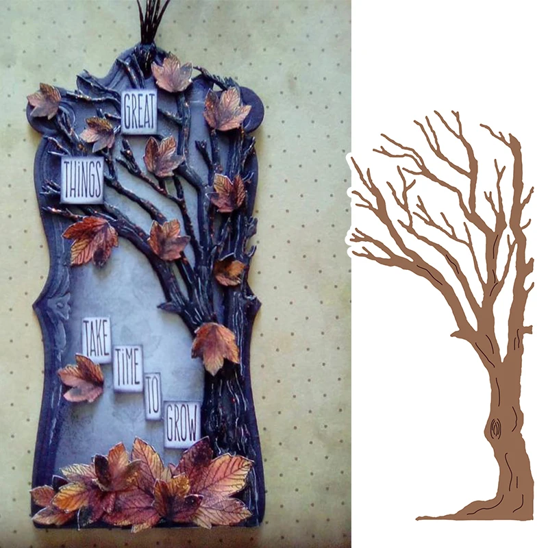 

Tree Metal Cutting Dies Stencils for DIY Scrapbooking Embossing Photo Album Decoration Paper Cards Supplier Craft Die Cut 2019
