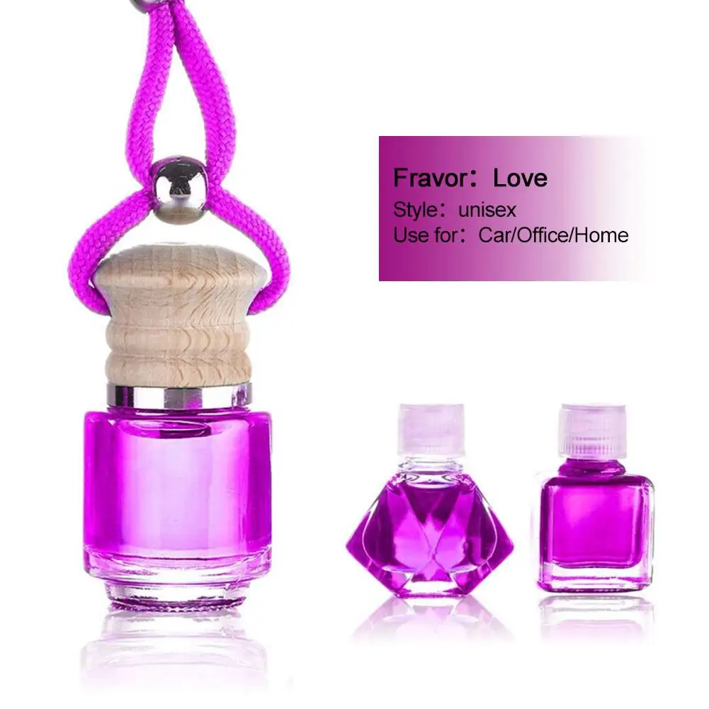 Universal 3PCS 10ml/pcs Car Perfume Oil Pendant Aromatherapy Scented Car Air Freshener Interior Accessory - Название цвета: Lavender