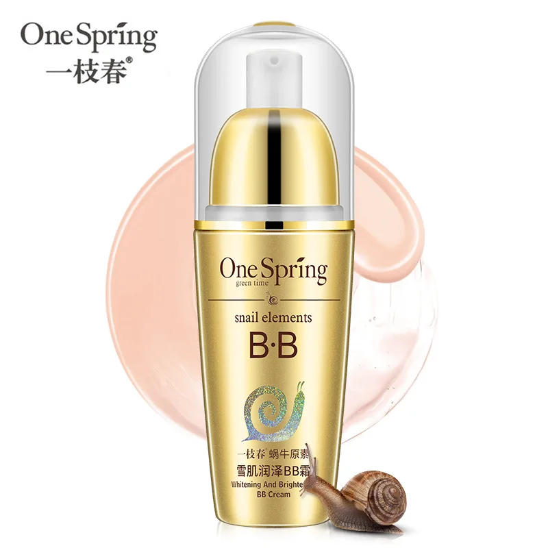 

OneSpring Snail BB Cream Segregation Frost CC Cream Whitening Compact Foundation Concealer Korean Base Prevent Bask In Cosmetics