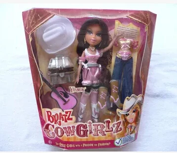 Hsb-toys Bratz 28cm Doll MGA BRATZ Yasmin cowgirlz rebel rider dress up  cool accessories fashion girl