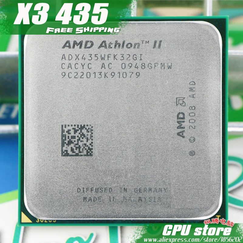 Процессор AMD Athlon II X3 435 процессор трехъядерный (2 9 ГГц/L2 = 2 м/95 Вт/2000 ГГц) разъем am3 am2 +