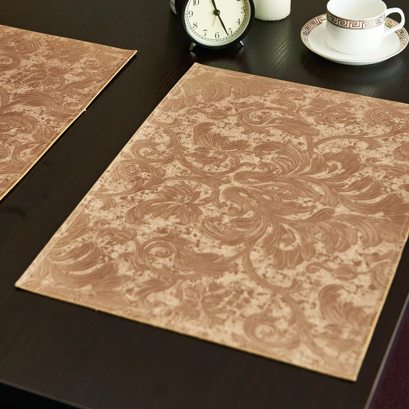 

HARTING high end Europe placemat water proof placemat vinyl insulating mettress stain resistance Coaster free freight 4 pieces