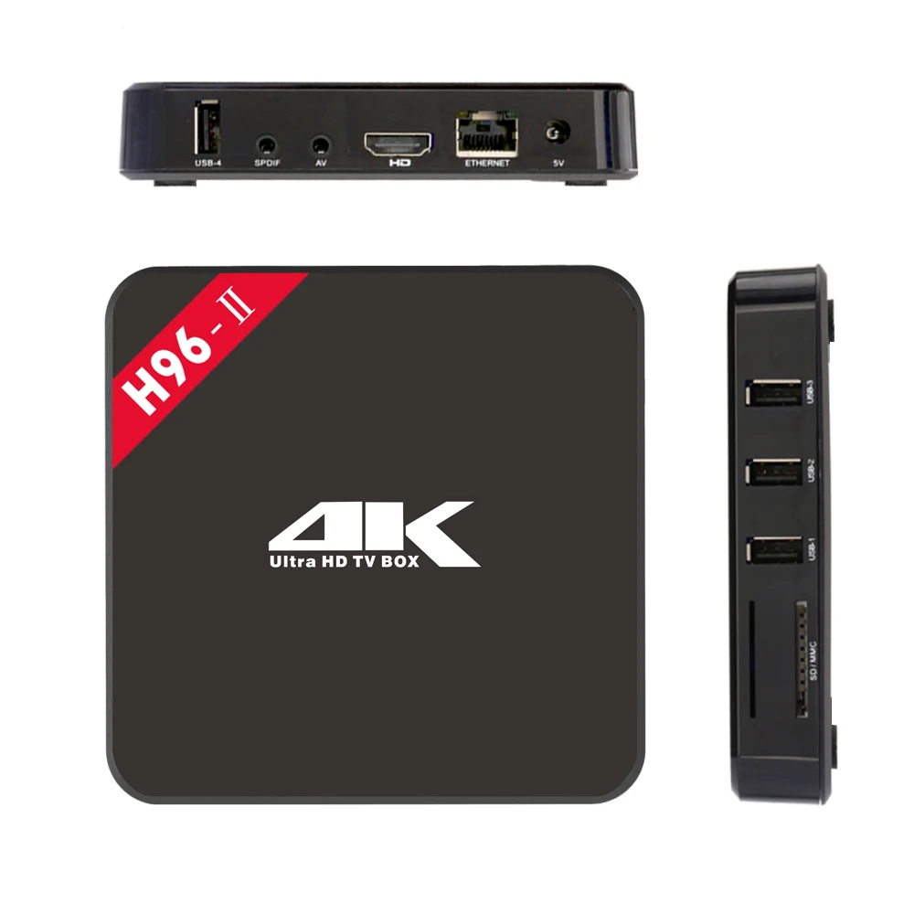 H96-Ii Android 7,1 Smart Tv Box Amlogic S905X четырехъядерный Wifi 2,4G 4K видео медиаплеер для Netflix Youtube H962 приставка