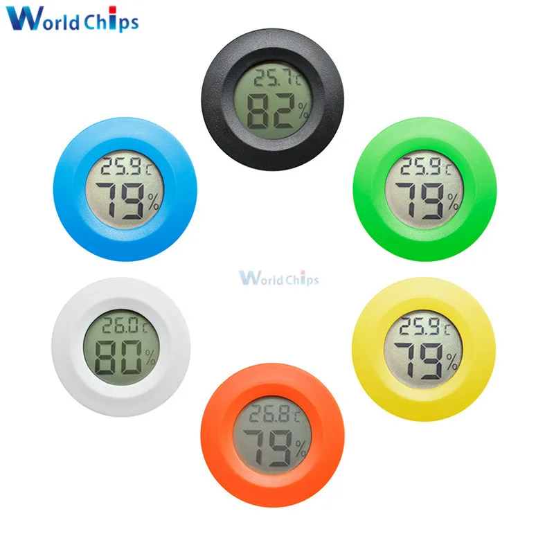 

High 1pcs Mini LCD Digital Thermometer Hygrometer Fridge Freezer Tester Temperature Humidity Meter Detector Thermograph Indoor