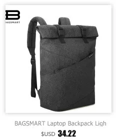 BAGSMART мужские легкие 1" рюкзаки для ноутбука для подростков нейлоновые модные деловые рюкзаки для мужчин рюкзак