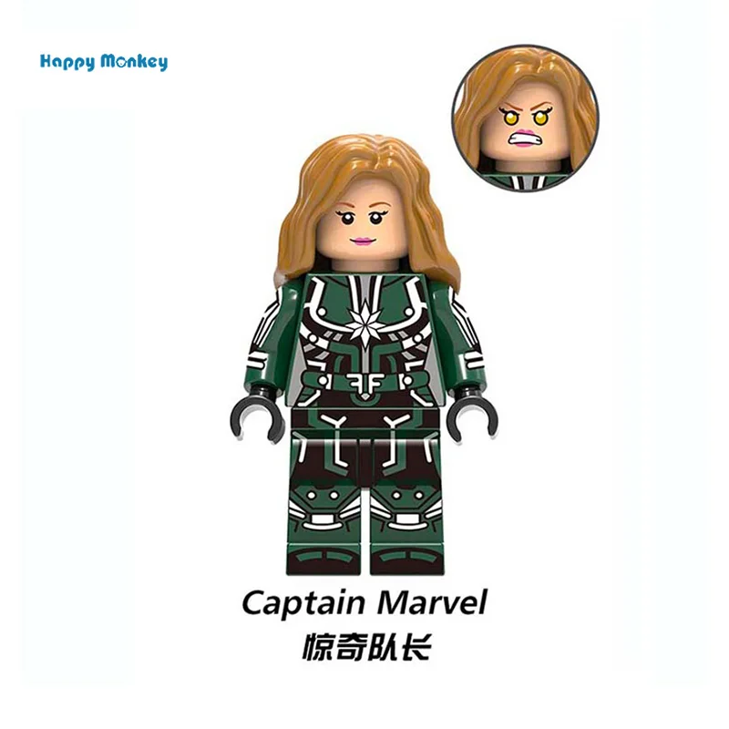 Супергерои фигурки Marvel Мстители Халк Железный человек муравей строительные