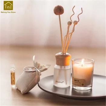 

Aromatherapy Essential Oil Glass Candle Set Accessories Gift Bougies Anniversaire Decorative Candles Home Candles Scented JKK145
