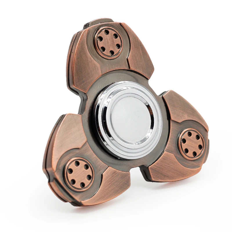 

New Metal Fidget Hand tri Spinners Toy Stainless steel EDC Finger Spinner Rotation Time Long Anti Stress Toys Child Gift